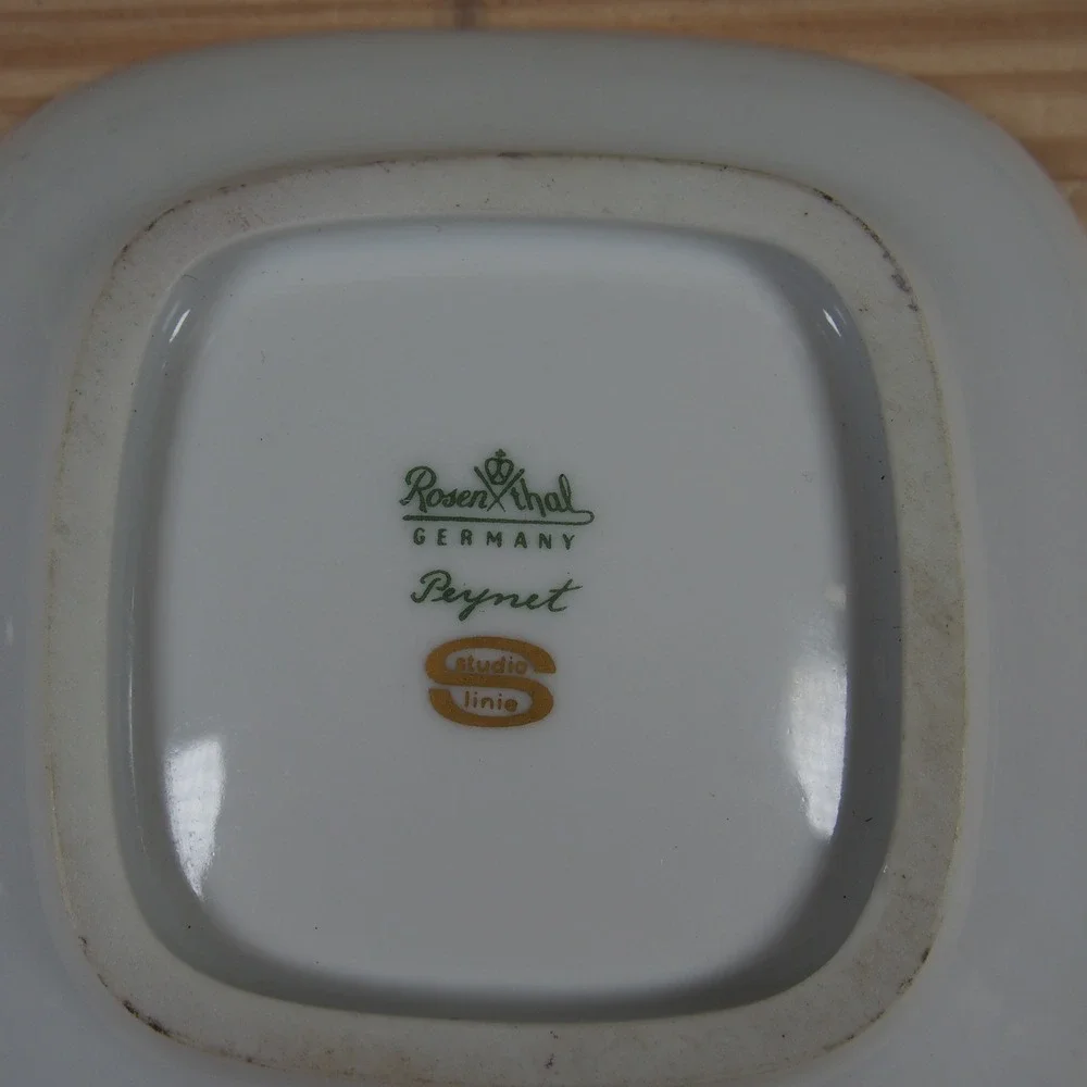 Rosenthal Raymond Peynet Les Amoureux Lovers 1960's 2 Vintage Trinket Dish Plate